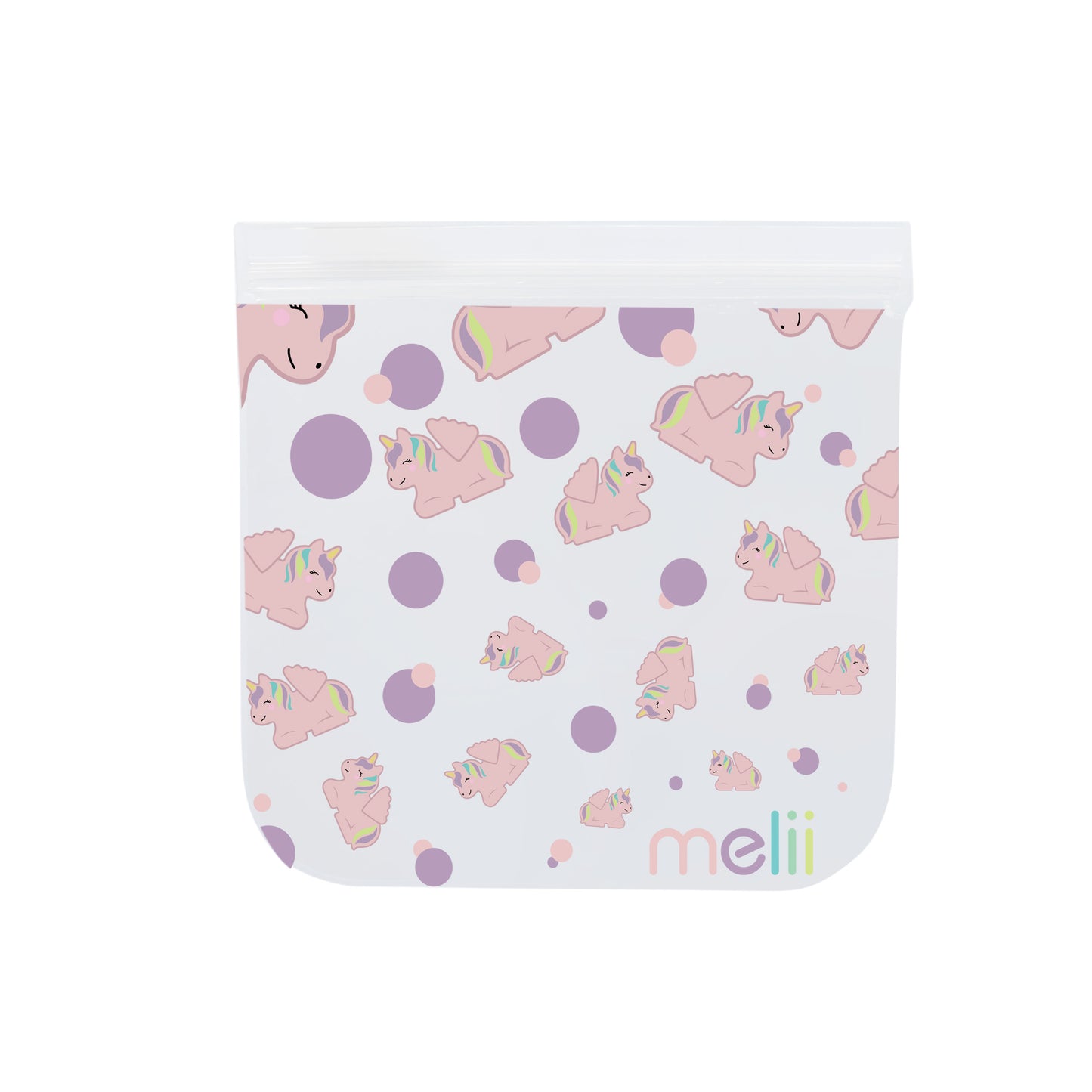 Melii EVA Reusable Snack Bags - Cat/Unicorn
