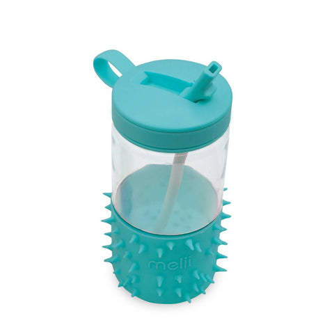 Melii Spikey Water Bottle - Aqua Blue