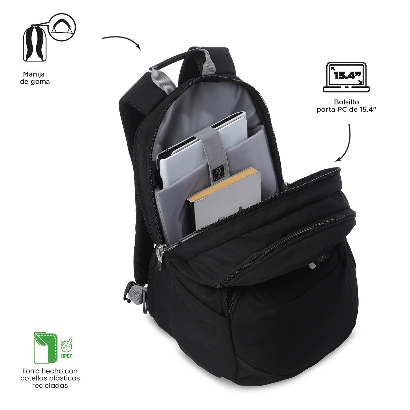 Totto Backpack KRIMMLER 3.0 - Black NGC