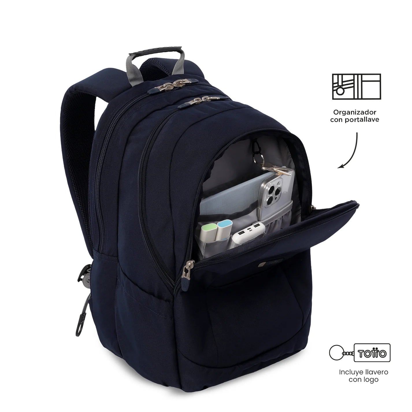 Totto Backpack KRIMMLER 3.0 - Navy Blue ZG10
