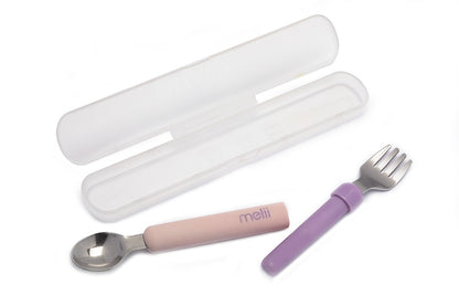 Melii Spork On the Go - Pink / Purple