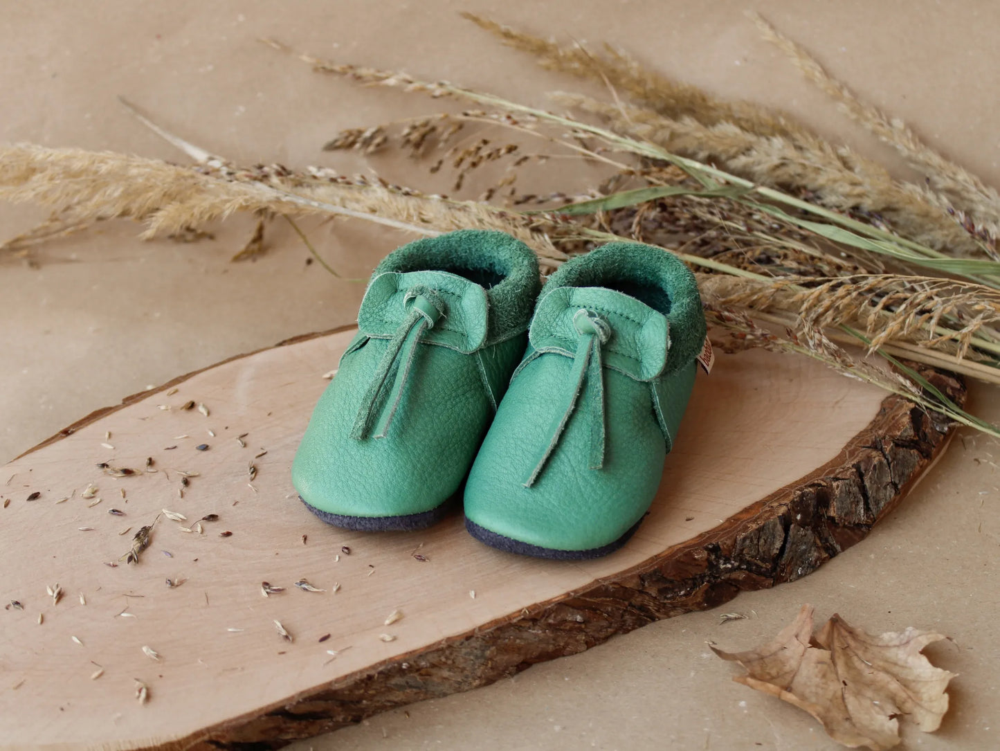 Baobaby soft sole baby shoes - Mocassins Mint