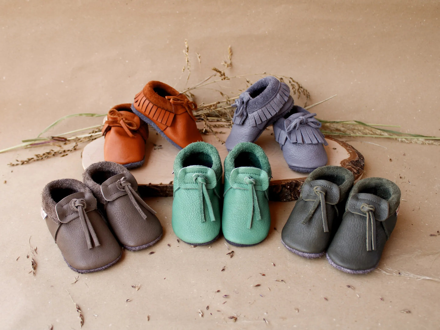 Baobaby soft sole baby shoes - Mocassins Mint