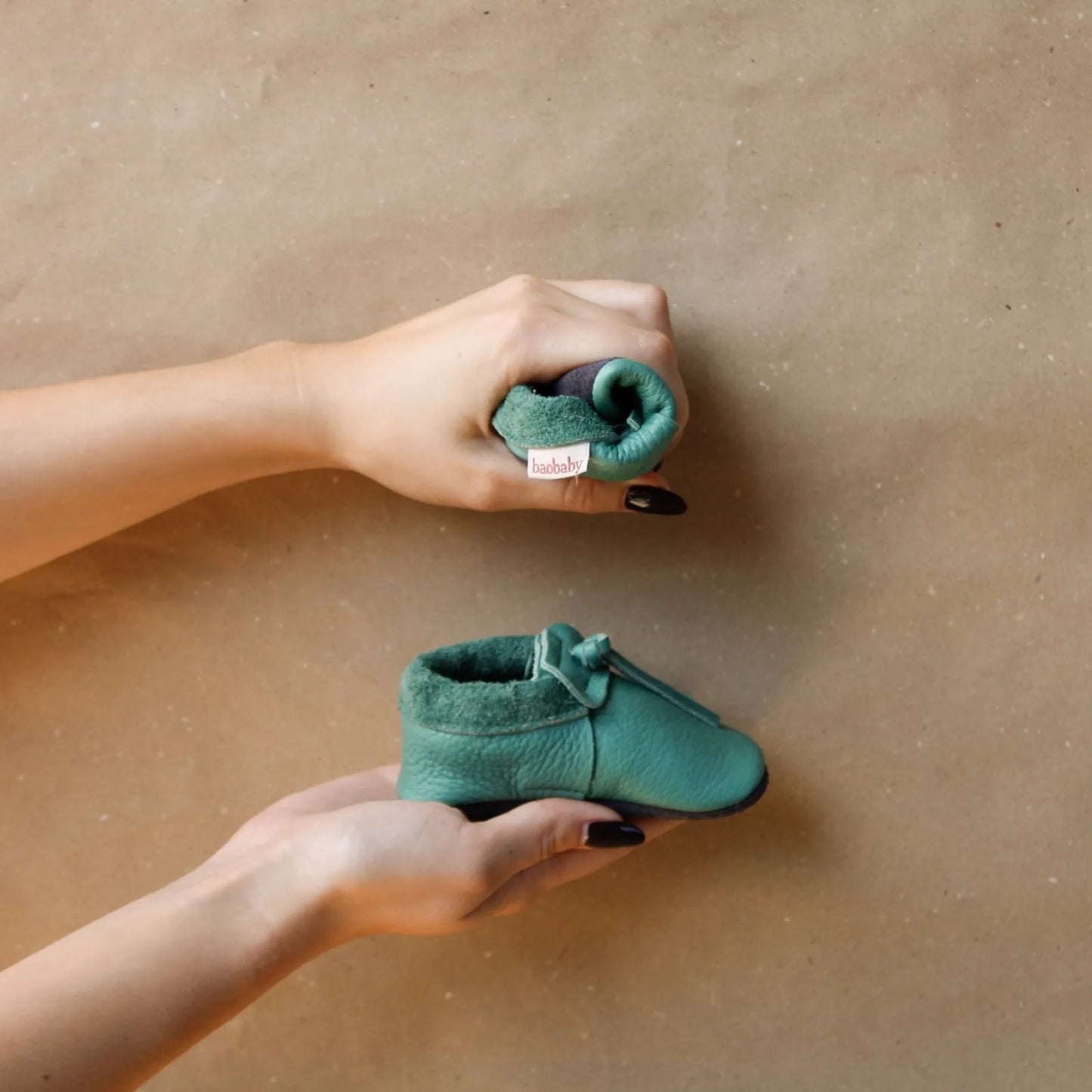 Baobaby soft sole baby shoes - Mocassins Mint