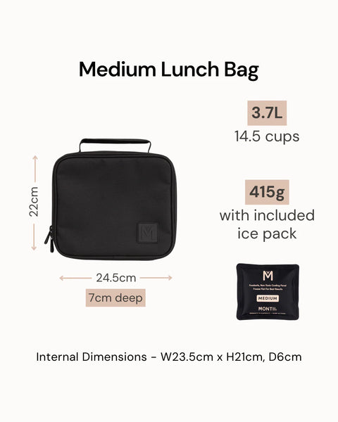 MontiiCo Medium Insulated Lunch bag - Block Land