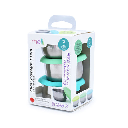 Melii Mini Stainless Steel Containers - Blue