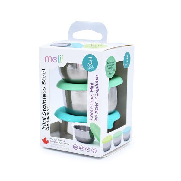 Melii Mini Stainless Steel Containers - Blue