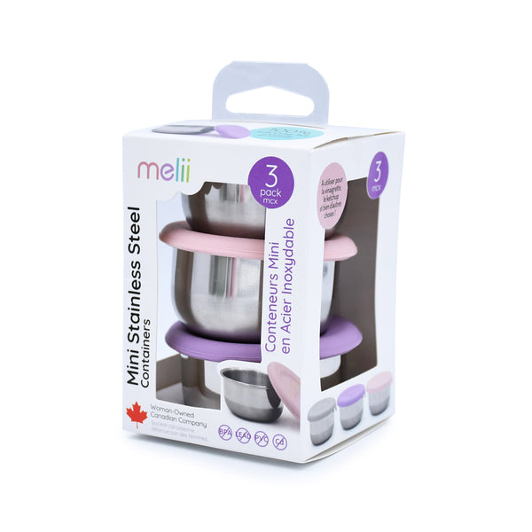 Melii Mini Stainless Steel Containers - Pink