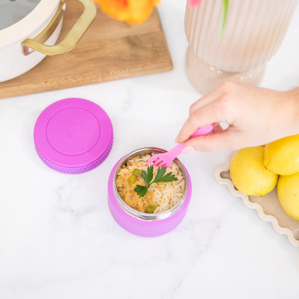 MontiiCo Insulated Mini Food Jar - Fuchsia