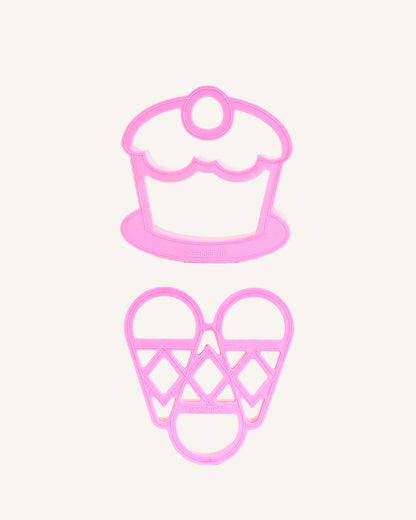 Lunch Punch Sandwich Cutters Sweets - set of 2