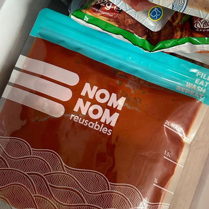 Nom Nom x4 WAVE reusable Freezer Bags