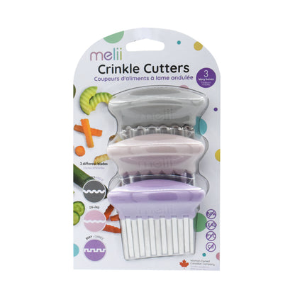 Melii Crinkle Cutters - Pink/Purple/Grey