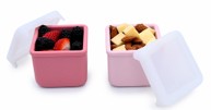 Melii Silicone Snack Containers - Blush/Berry
