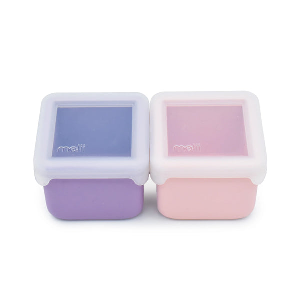 Melii Silicone Snack Containers - Pink/Purple