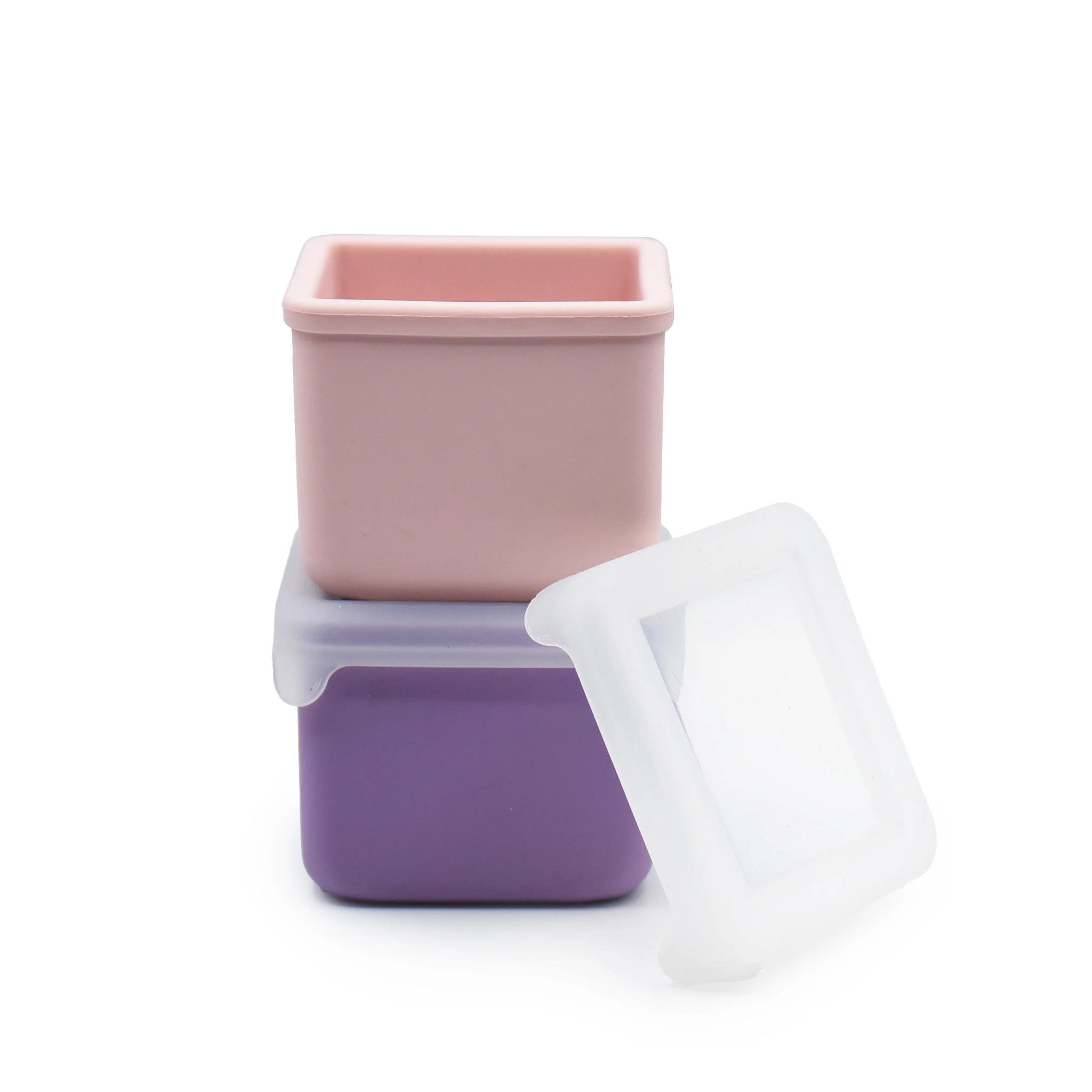 Melii Silicone Snack Containers - Pink/Purple