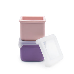 Melii Silicone Snack Containers - Pink/Purple