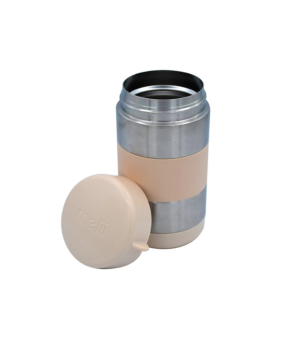 Melii Stainless Steel Food Jar 500ml - Oatmilk