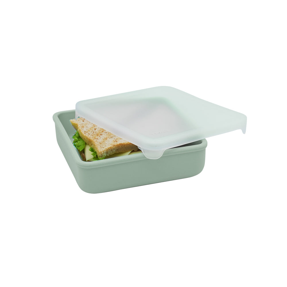 Melii Silicone Sandwich Container - Sage