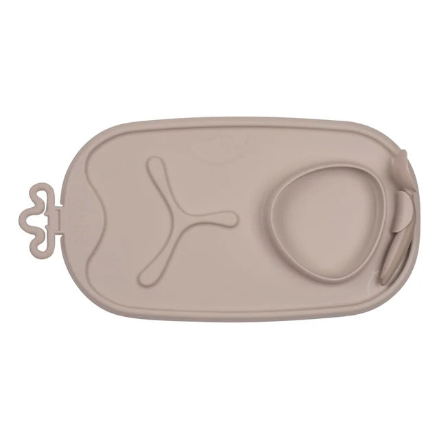 b.box Roll + Go Mealtime Mat - Latte