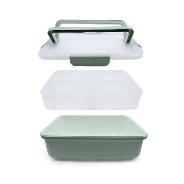 Melii Rectangular Snackle Platter Box - Sage