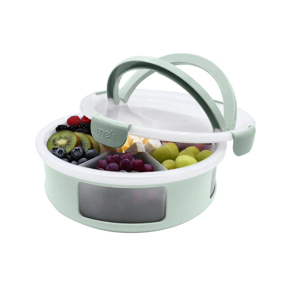 Melii Round Snackle Platter Box - Sage