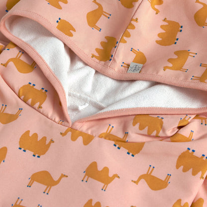 LÄSSIG Beach Poncho Camel Pink