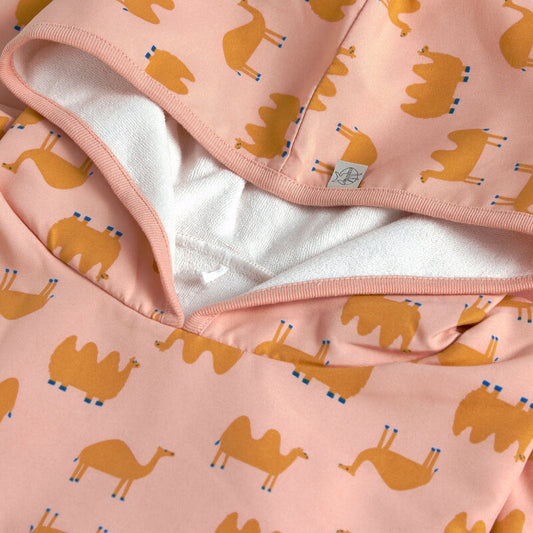 LÄSSIG Beach Poncho Camel Pink