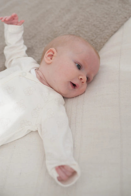 Organic Long Sleeve Kimono Bodysuit - Full Print