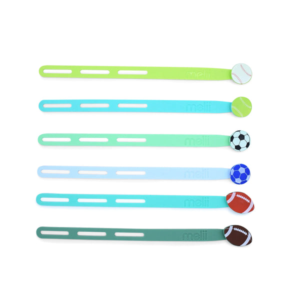 Melii Silicone Wrap Straps - Sport / Balls