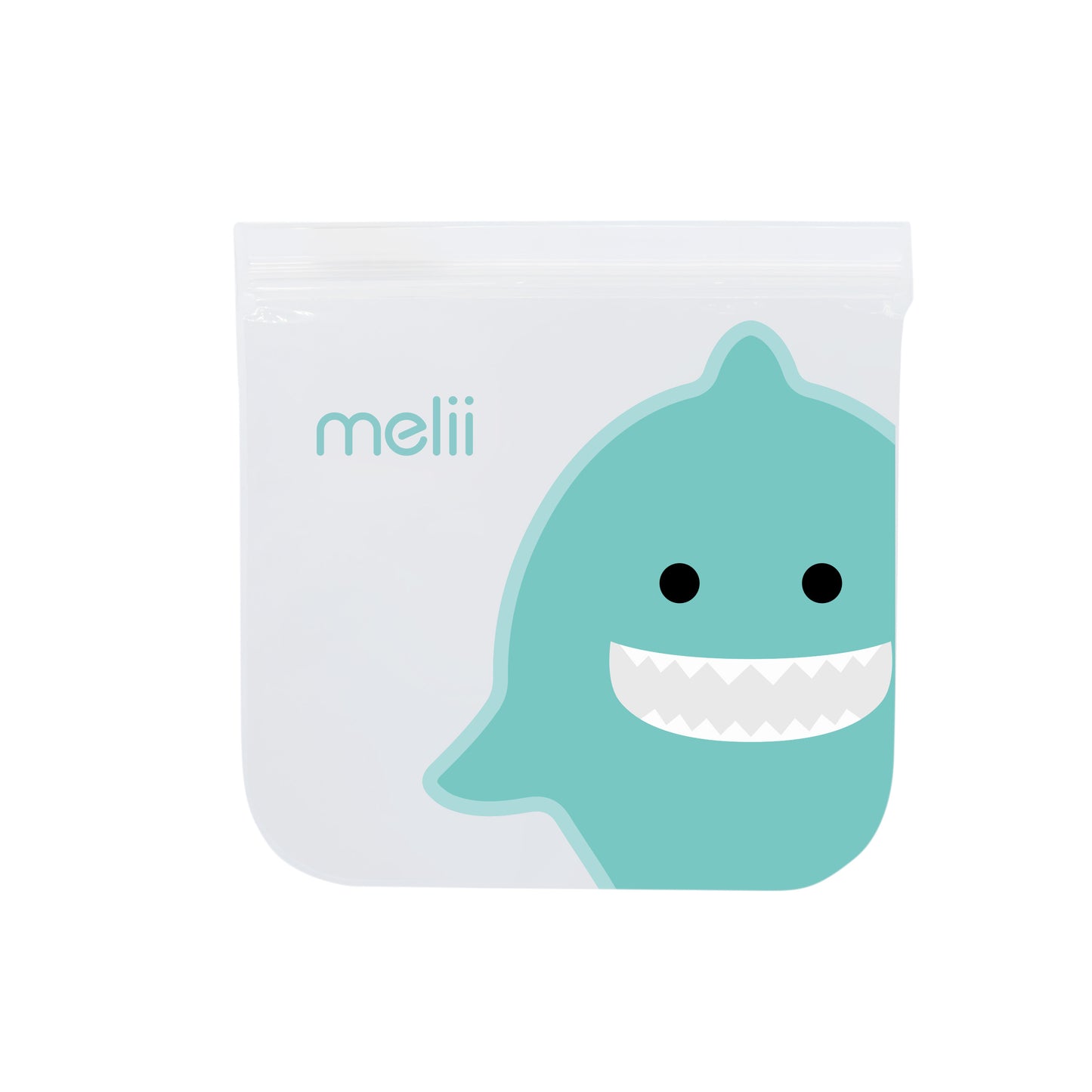 Melii EVA Reusable Snack Bags - Bulldog/Shark
