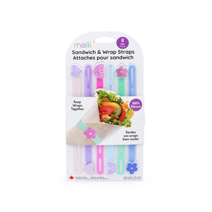 Melii Silicone Wrap Straps - Rainbow / Heart