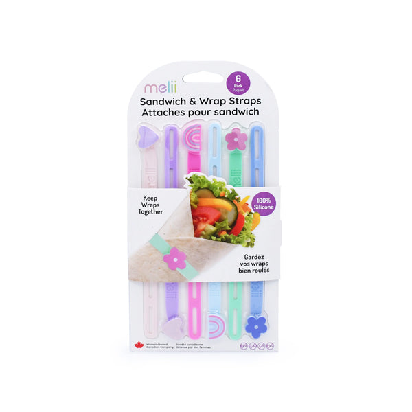 Melii Silicone Wrap Straps - Rainbow / Heart