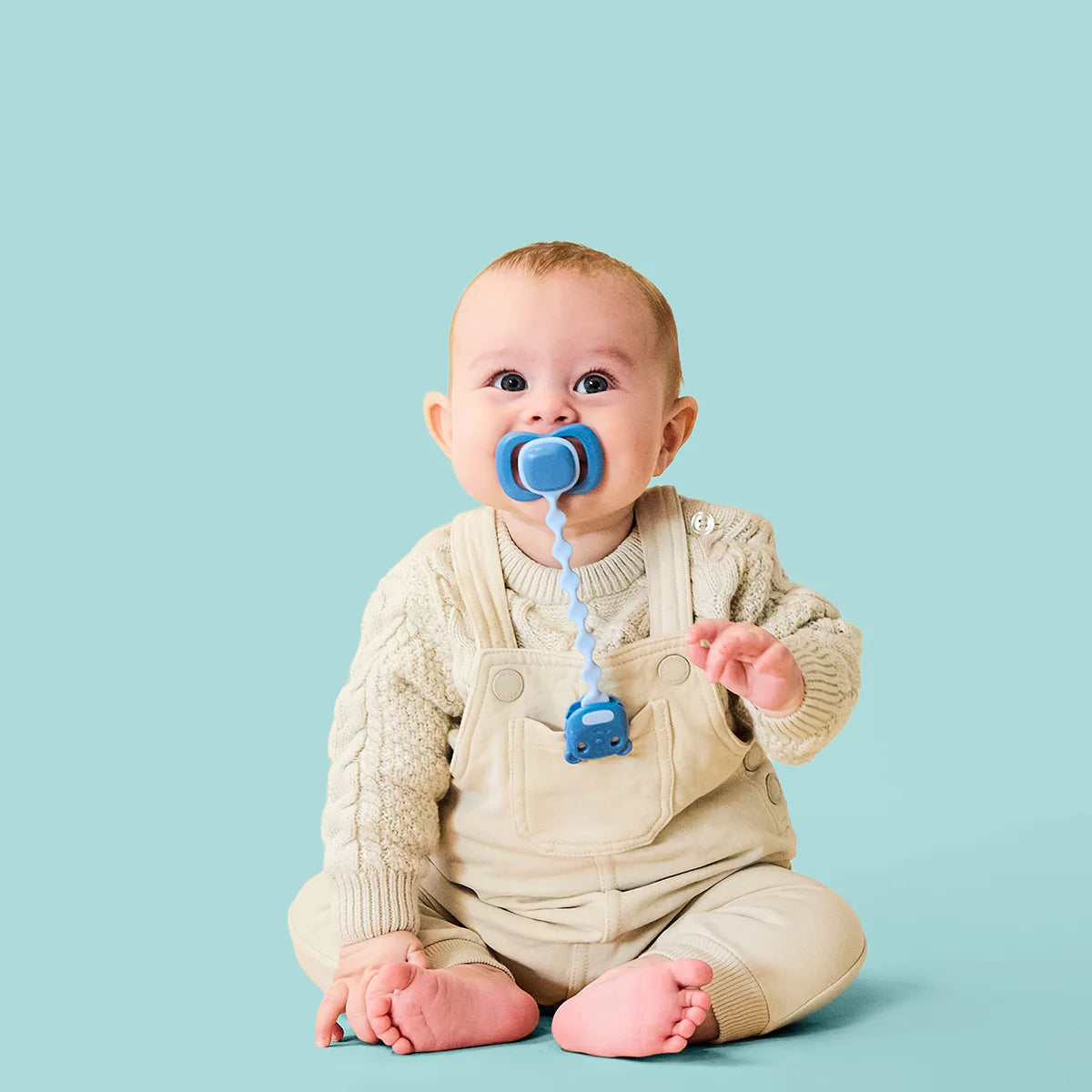 b.box Pacifier Clip - Sage+Ocean