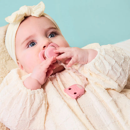 b.box Pacifier Clip - Blush+Vanilla