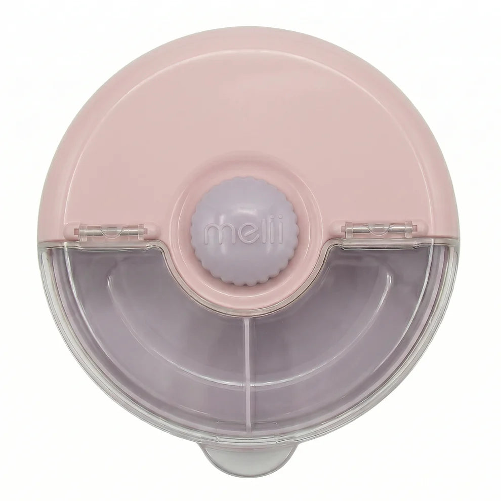 Melii Spin Snack Container with Knob - Berry