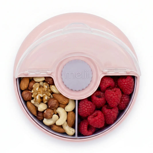 Melii Spin Snack Container with Knob - Pink