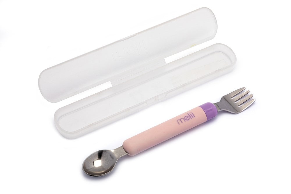 Melii Spork On the Go - Pink / Purple