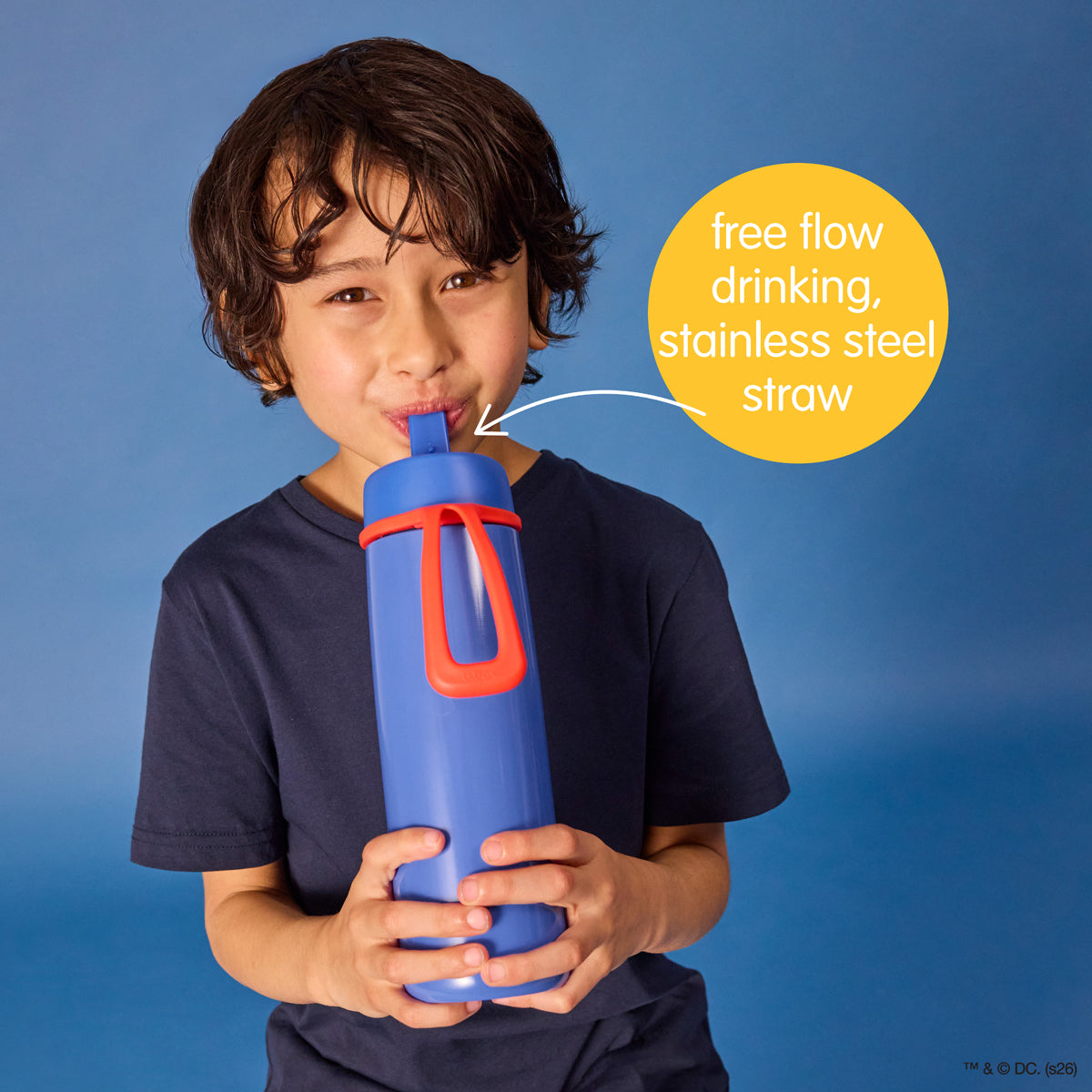 SUPERMAN by b.box - 690mL Insulated Flip Top Bottle