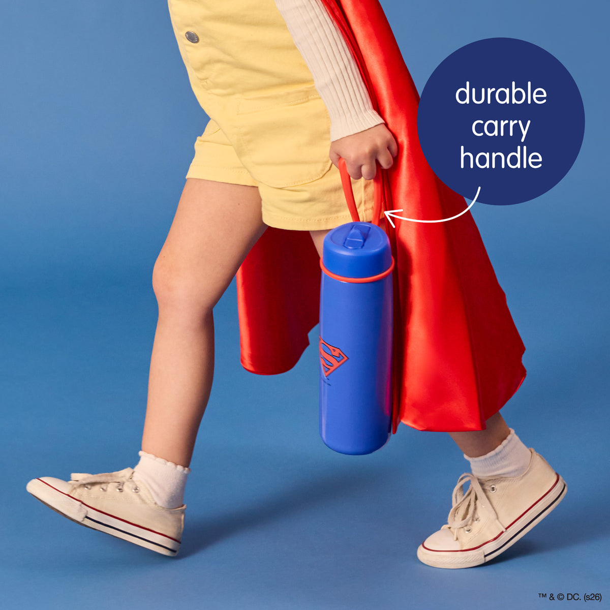 SUPERMAN by b.box - 690mL Insulated Flip Top Bottle