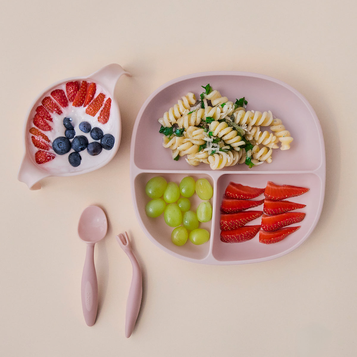 b.box Toddler Cutlery Set - Blush