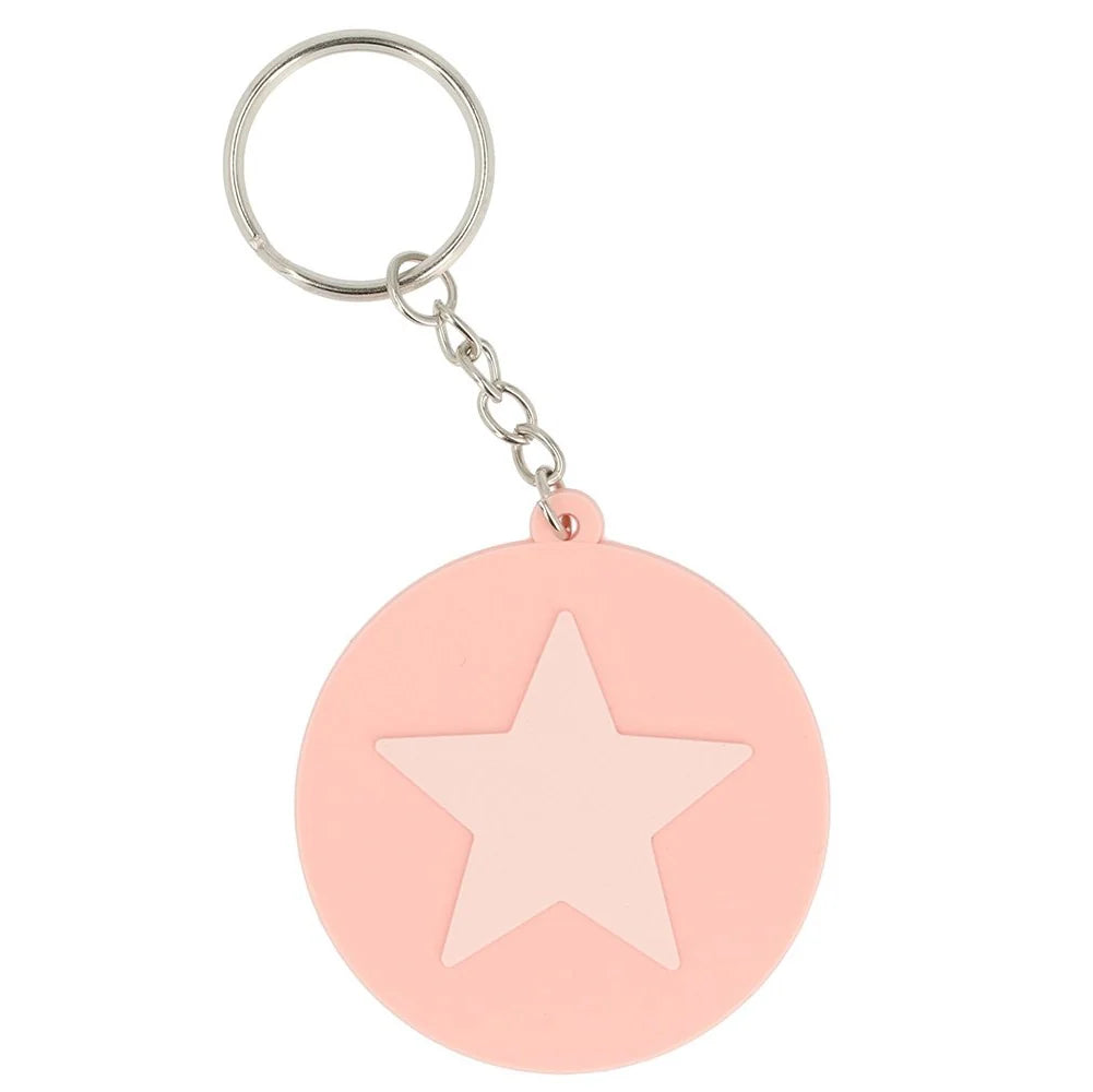 Keychain Label -  Pink Star