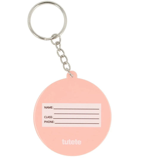 Keychain Label -  Pink Star