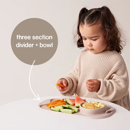 b.box Roll + Go Mealtime Mat - Latte