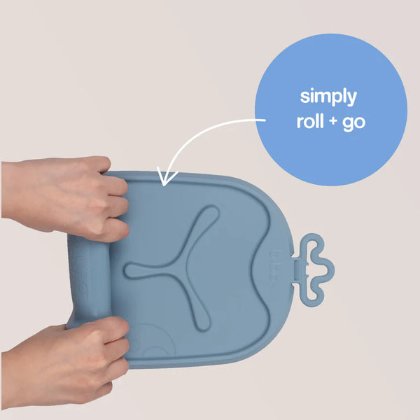 b.box Roll + Go Mealtime Mat - Ocean