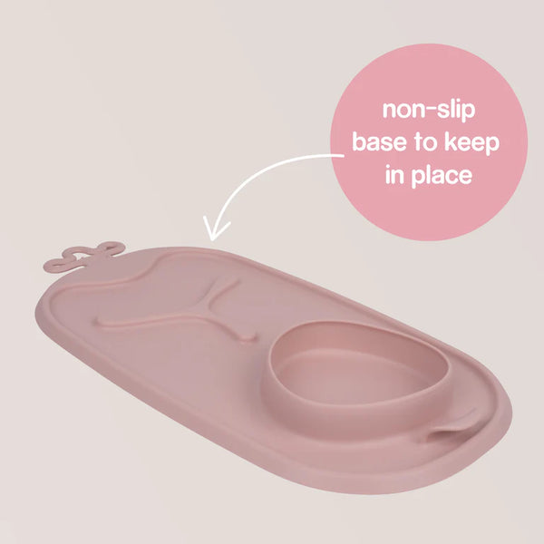 b.box Roll + Go Mealtime Mat - Blush