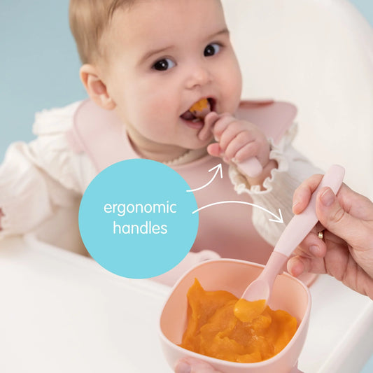 b.box weaning cutlery trio - latte