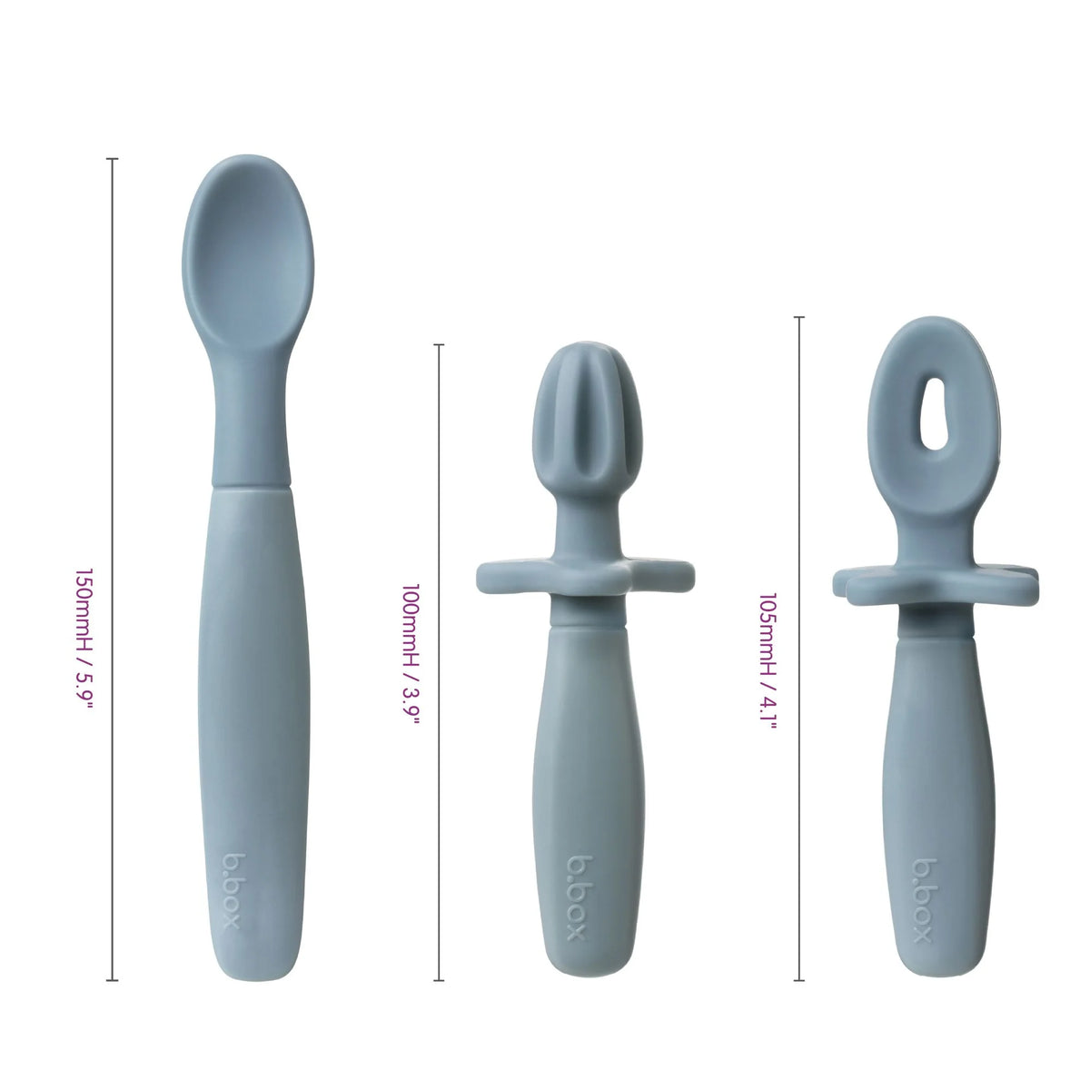 b.box weaning cutlery trio - sage