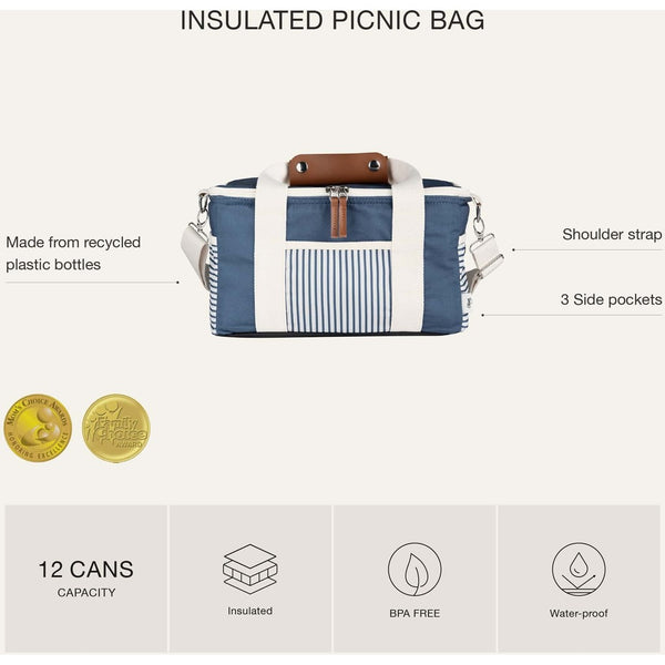 Insulated Picnic Bag - Dark Blue