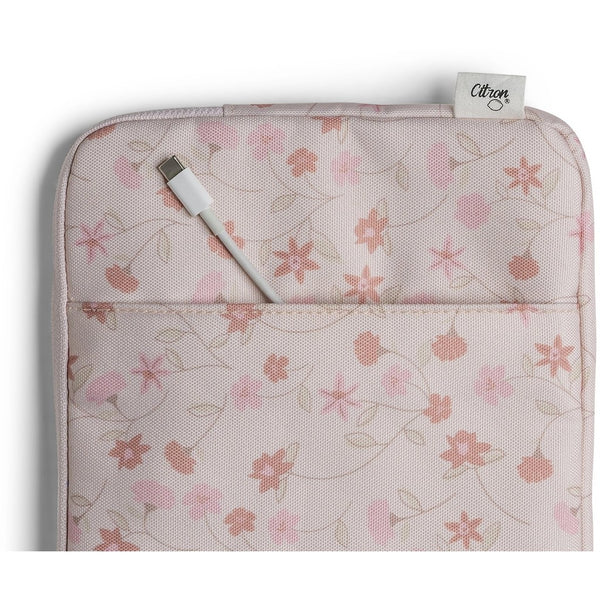 Protective Tablet Sleeve with zipper - Flowers