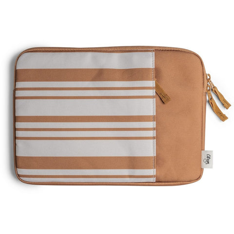 Protective Tablet Sleeve with zipper - Caramel